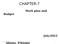 Chapter 7 Work Plan and Budget.pptx